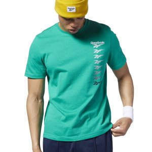 Reebok Classic Vector T Shirt Herren - Türkis - DE 061-UIQ